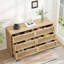 Classeur naturel - 6 tiroirs, classeur en arc pour bureau-1450033509