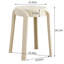 Paquet de 6 tabourets empilables, en plastique, à base coulissante, d'une capacité de 330 lb, d'une hauteur de 18,1 po, d'une largeur de 11,8 po, de 6 tabourets ronds colorés Birthday Idea, conçus par l'utilisateur, d'un poids de 3,35 lb, faciles à t-2062810095