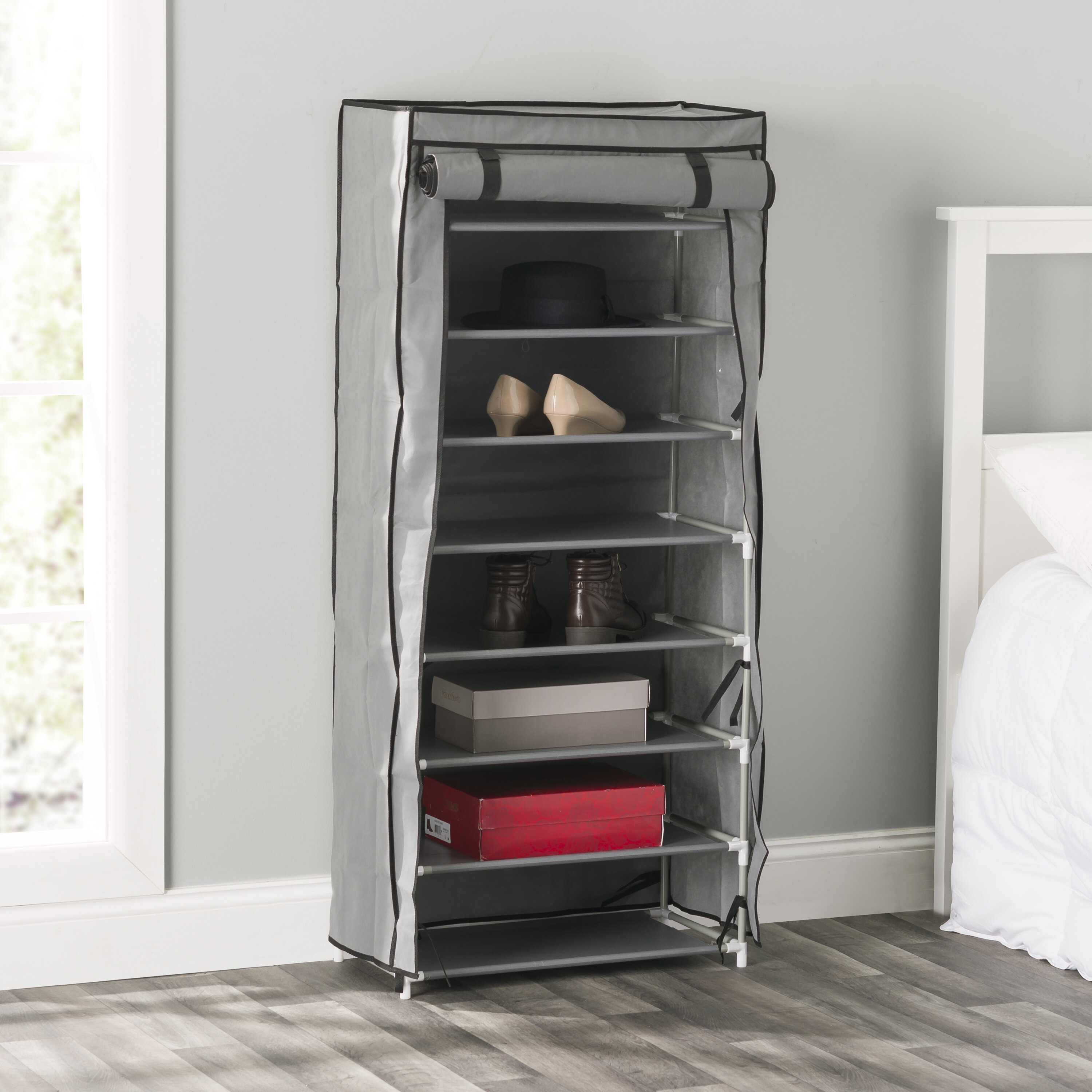 Rebrilliant 24 Pair Shoe Rack & Reviews