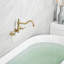 Robinet de baignoire romaine à deux poignées à fixation murale-77039515