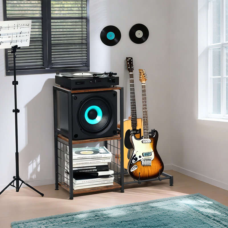 Support à 3 niveaux pour tourne-disque, support pour guitare
