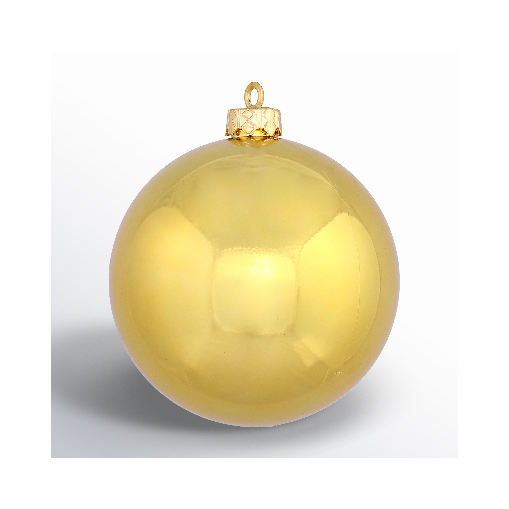 Holiday Décor Ball Ornament, Gold, 2.75" H x 2.75" W x 2.75" D