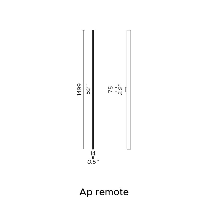 Fly Ap Aluminum LED Flush Mounted Sconce, Anthracite