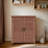 Potting Bench With Storage Cabinet And Metal Table Top For Outdoor Patio-121997951