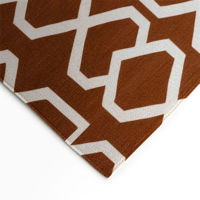 Tapis brun intérieur et extérieur Trellis, Rectangle 9 pi x 12 pi