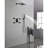 Shower System, 10-Inch Matte Black Full Body Shower System With Body Jets, Square Rainfall Shower Head, Handheld Shower, And 3 Functions Pressure Balance Shower Valve, Bathroom Luxury Faucet Set.