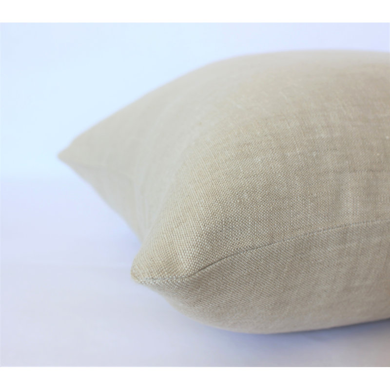 No Textured Cotton Blend Pillow Cover