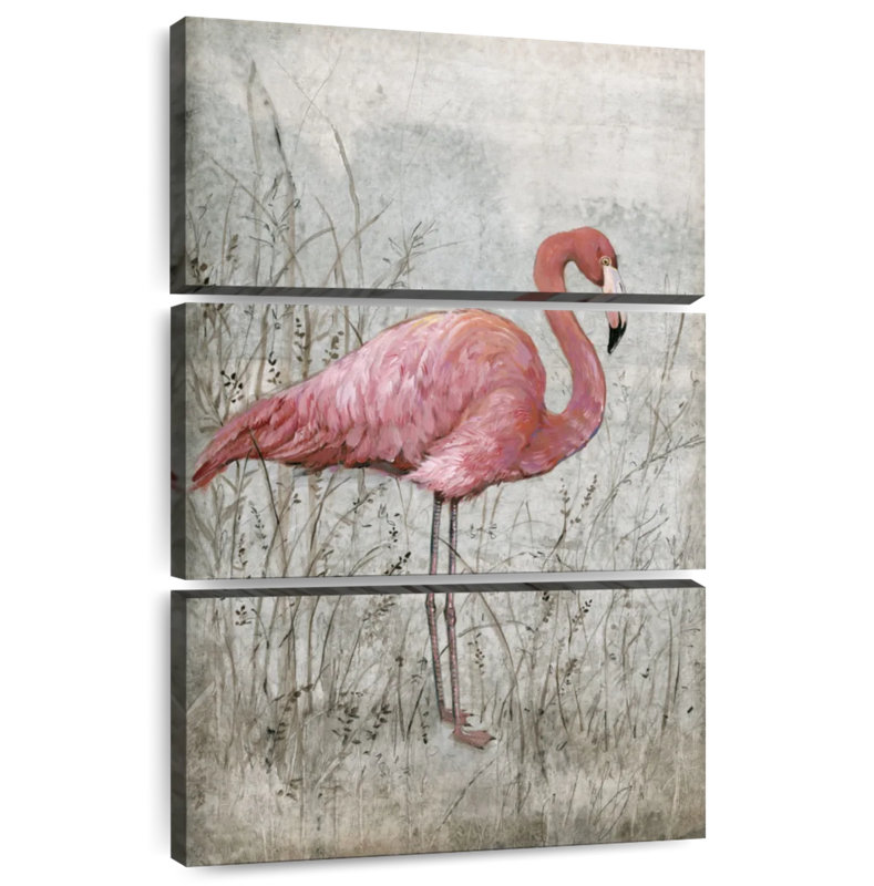 Brampt American Flamingo I, 74" H x 48" W