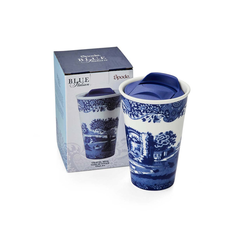Spode Blue Italian Travel Mug 8Oz