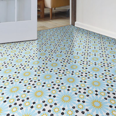Carreau de plancher et de ciment à motif ciment 8 po x 8 po Agdal
