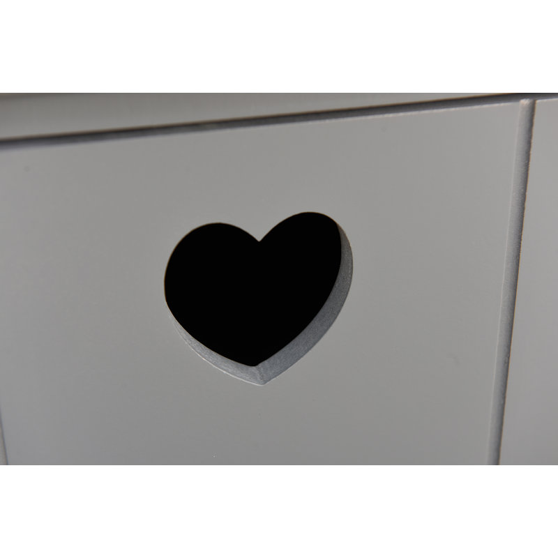 Krebs 2 Drawer Bedside Table, Grey