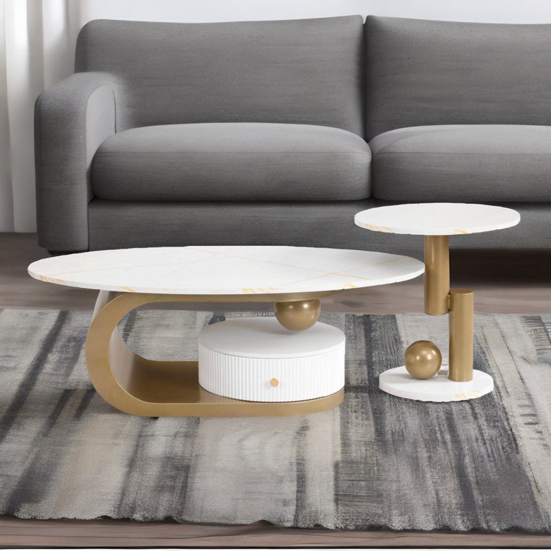 Table basse Modern Modern, Doré