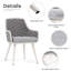 Chaise de salle à manger d'extérieur avec coussin (ensemble de 4)-108212589