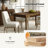Abernathy 5-Piece Farmhouse Four Leg Dining Set-1238498052-1238498054