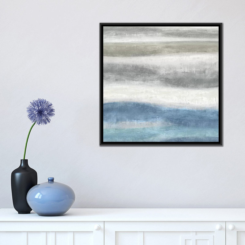 «Elevation II», reproduction sur toile, H 18 po x l 18 po x P 1,5 po, Toile encadrée noire, Pas de tapis