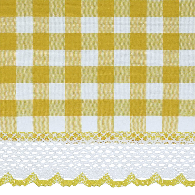 Nappe Linhart, 104 po x 104 po, Jaune