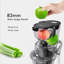 Centrifugeuse à pression verticale SIFÈNE, extracteur de jus à mastication pour fruits et légumes entiers, bouche double 83 mm, rendement élevé en jus, facile à nettoyer et à assembler, sans BPA, extracteur de jus pour céleri, légumes verts, carottes, pommes-94006991
