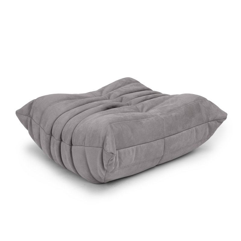 Fauteuil à billes rembourré Eito, Gris foncé