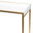Blaine Wooden Nesting Tray Top Geometric Side End White Accent Table with Gold Metal Legs Set-544914312