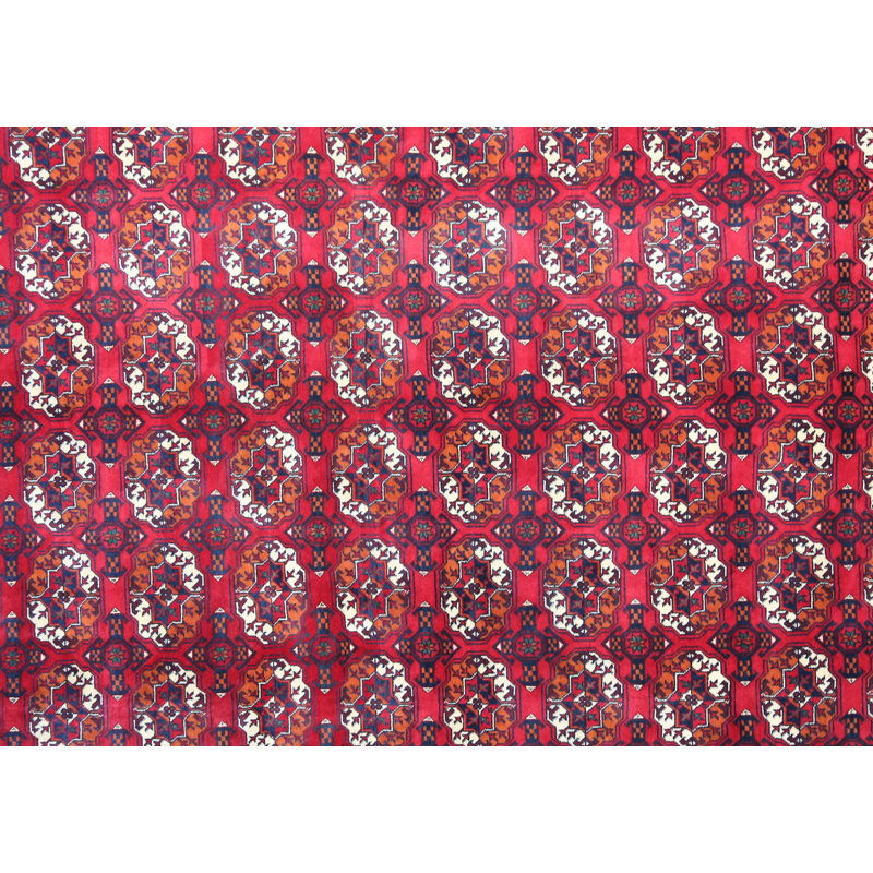 Afghan Hand Woven Wool Oriental Area Rug, Rectangle 6'8" x 9'9"