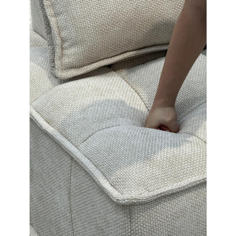 Ensemble de canapé modulaire en chenille 3 pièces Charonda Modern Canapé - Design personnalisable pour un confort et un style ultimes