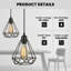 1 - Light Black Geometric Pendant-1605466577