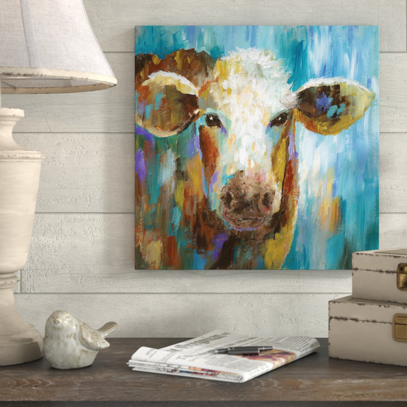 «LuLu Belle», reproduction de peinture acrylique, H 18 po x l 18 po x P 1 po, Toile tendue