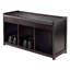 Banc de rangement en similicuir Gillard