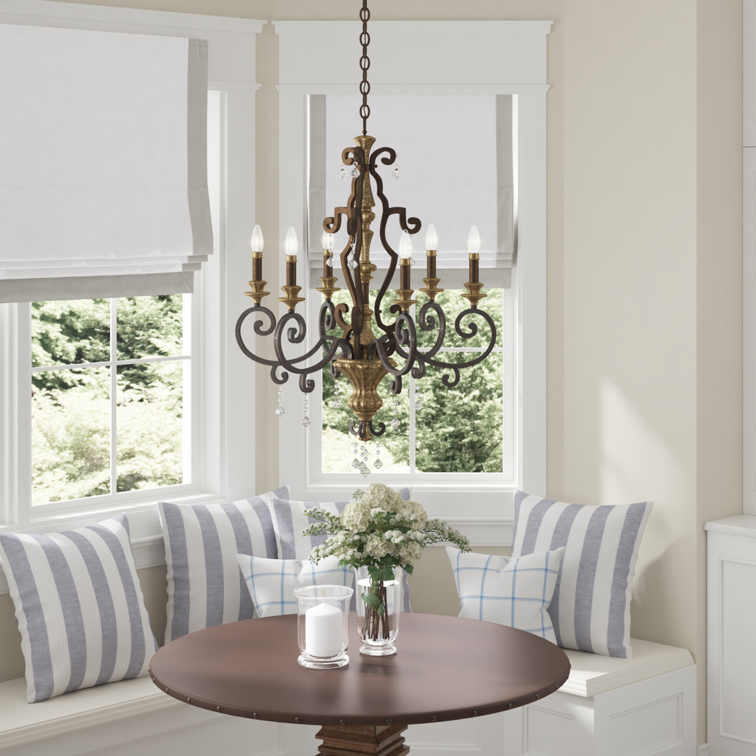 Nyah 6 - Light Dimmable Classic / Traditional Chandelier Willa Arlo™ Interiors
