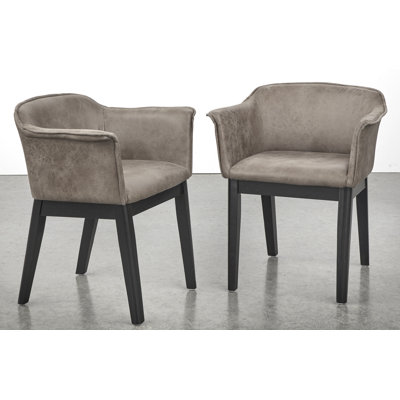 19'' H Faux Leather Upholstered Armchair