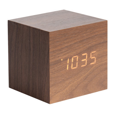 Schreibtischuhr Cube