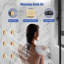 Système de douche complet thermostatique mural à 3 fonctions avec 6 jets de corps, valve brute