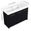 Meuble-lavabo de style moderne avec lavabo en résine et porte à fermeture en douceur - 48 po.