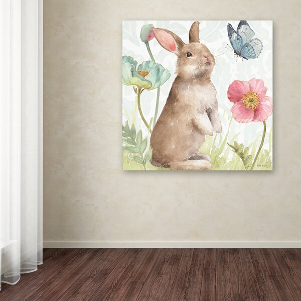 August Grove® Spring Softies Bunnies II On Canvas by Lisa Audit Print ...