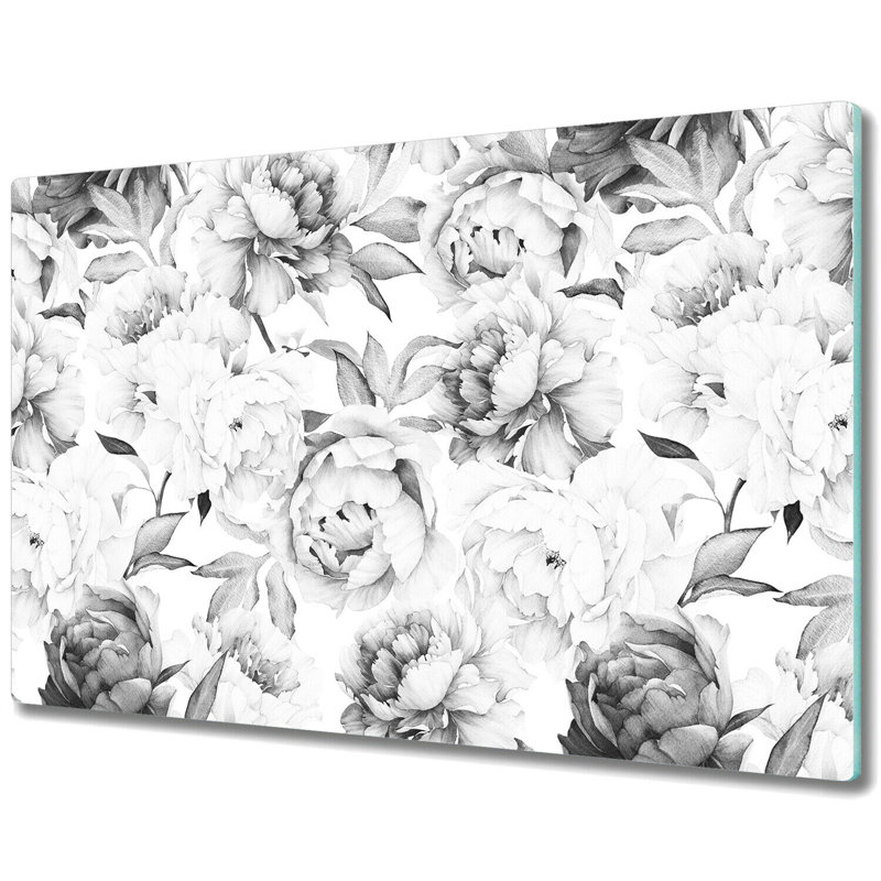 Marlar Flowers Light Roses Vintage Motive Chopping Board, 60cm L x 52cm W