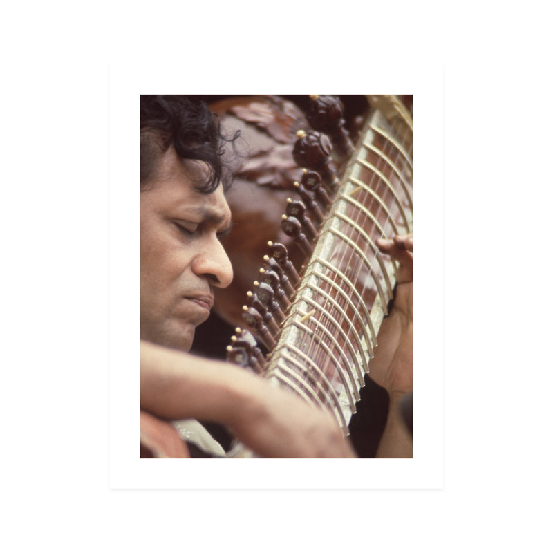" Close-up Of Ravi Shankar ", 14" H x 11" W