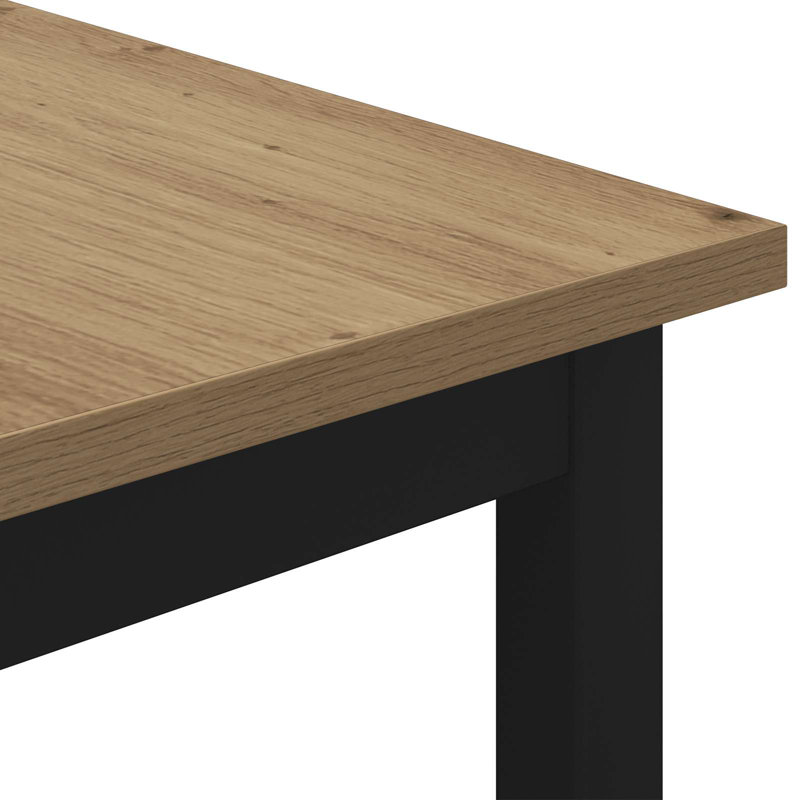 Coffee Table, Black, 36cm. H x 60cm. L x 50cm. W, Artisan Oak