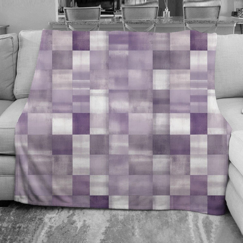 Checkered Fleece Throw