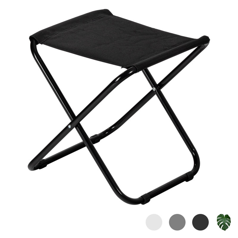 Harbour Housewares - Classic Folding Stool, Black