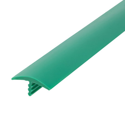 Outwater Plastic T Molding 3/4 Inch Wide Flexible Polyethylene Center Barb Tee Moulding 25 Ft Coil