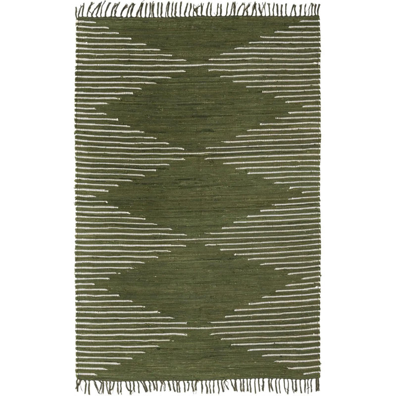 Gwin Cotton Indoor Rug, Rectangle 6'1" x 9'