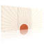 Ensemble de 3 impressions d'art sur toile, motif soleil et soleil orange-461624373