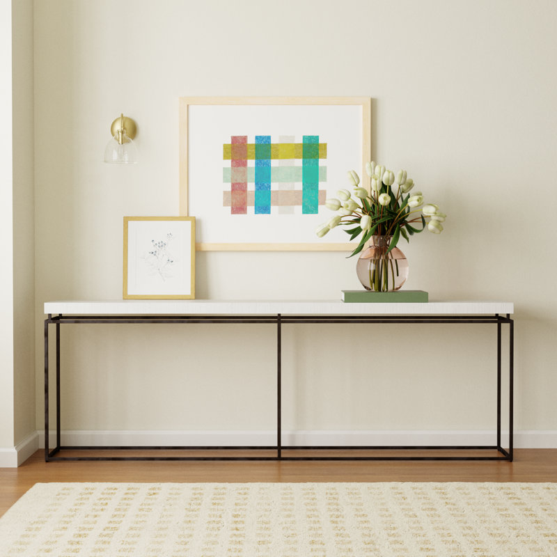 Bilbrook 80'' Solid Wood Console Table, White