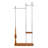 70" Industrial Coat Rack