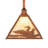 12" Square Loon Pendant