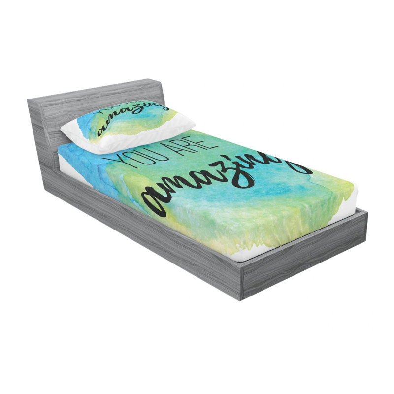 Microfiber Sheet Set, Twin Sheet Set with Fitted Sheet