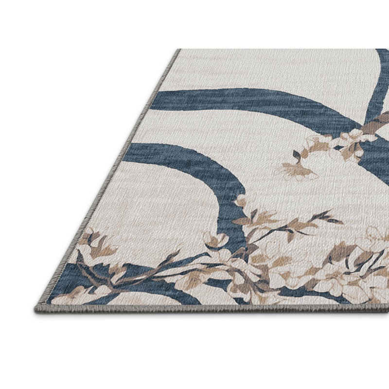 Machine Washable Gray Area Rug