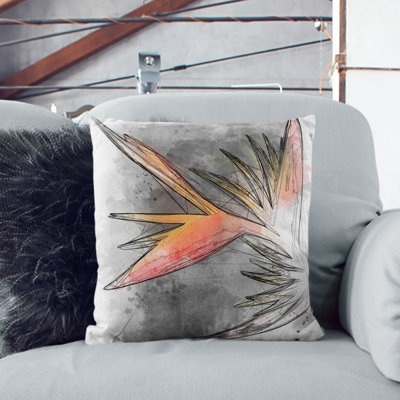 Bird of Paradise Cushion with Filling