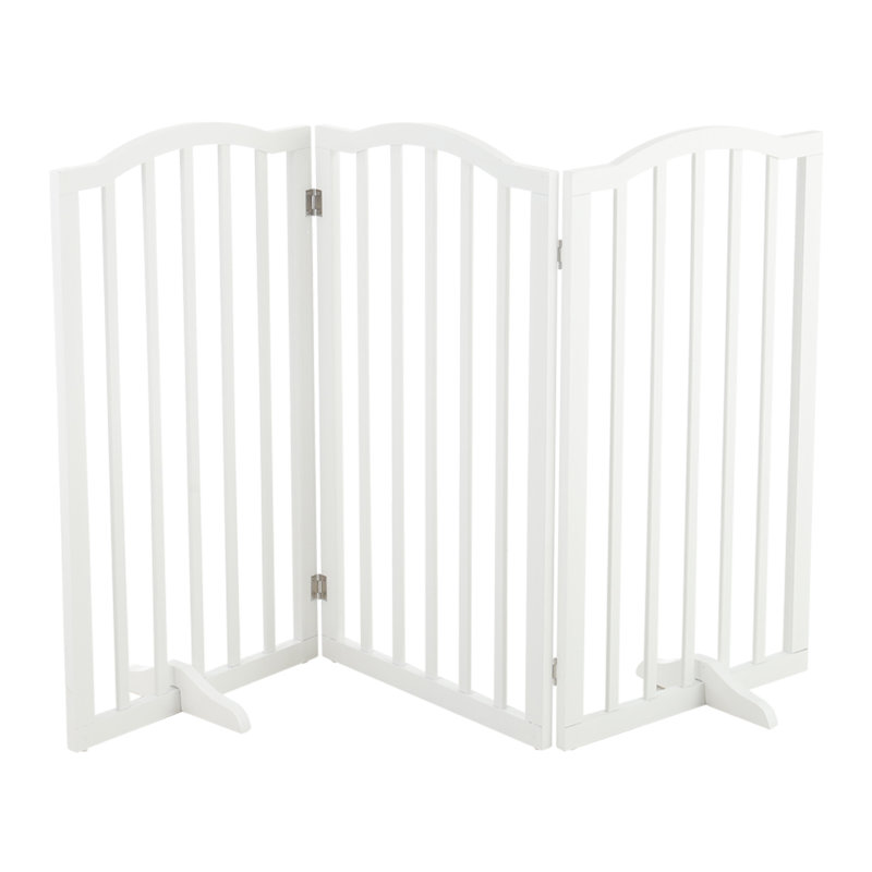 Degeorge Wood Free Standing Pet Gate