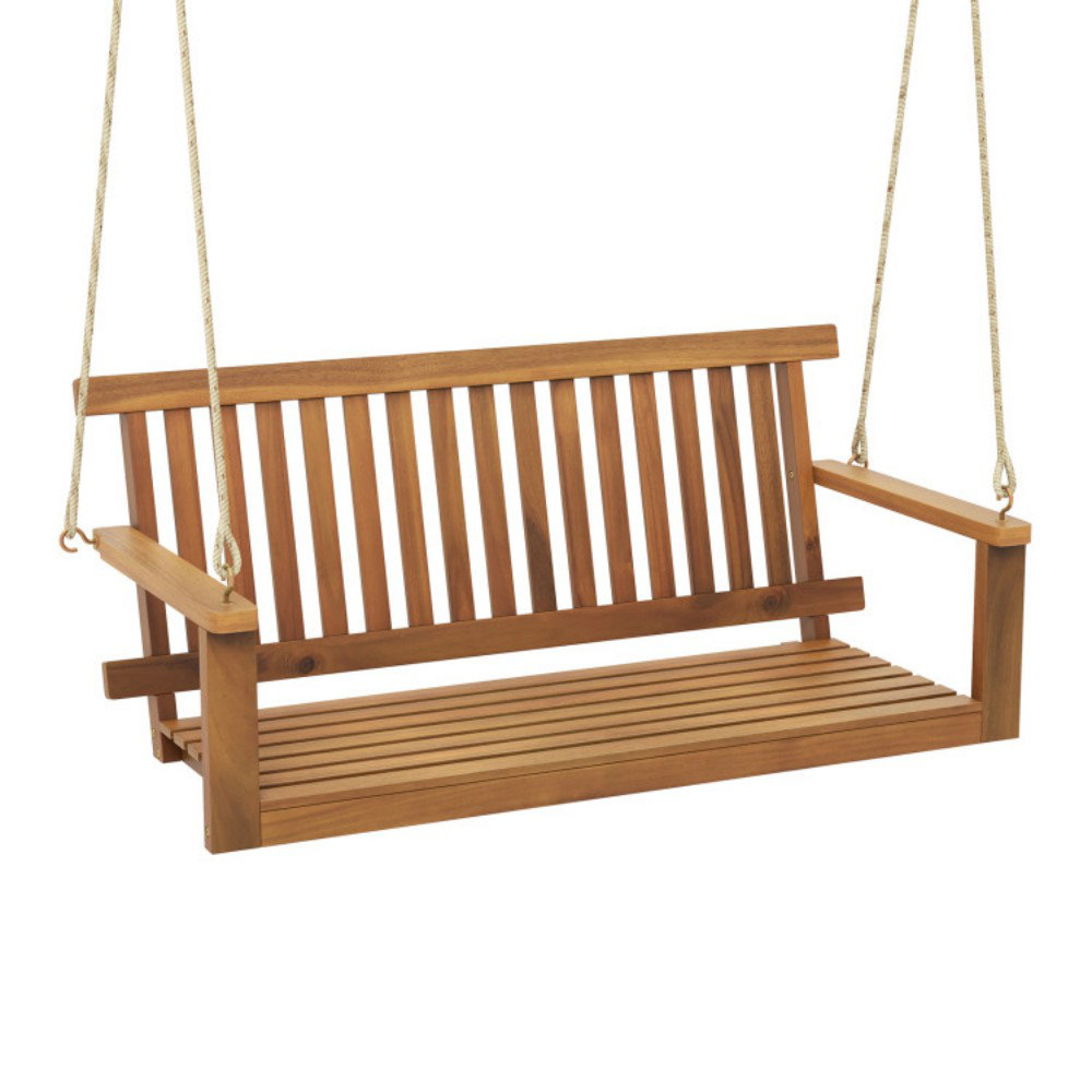 2 Person Solid Wood Porch Swing Winston Porter